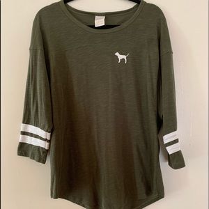VS pink nation 3 quarter sleeve